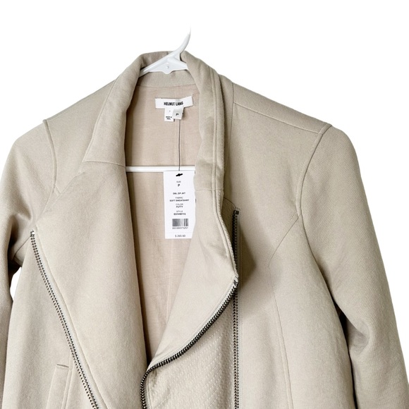 NWT Helmut Lang Double Zip Draped Tan Jacket P/XS - Picture 8 of 16
